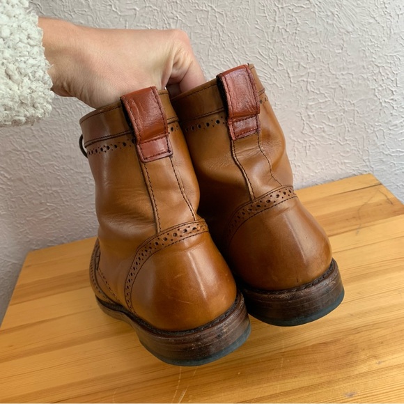 SOLD Men’s Allen Edmonds DALTON Leather Bourbon Wingtip Dress Boots Size 9.5 - Picture 8 of 14